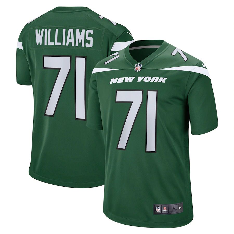 Men New York Jets #71 Isaiah Williams Nike Gotham Green Game NFL Jersey